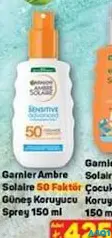 GARNİER AMBRE SOLAİRE 50 FAKTÖR GÜNEŞ KORUYUCU SPREY 150 ML